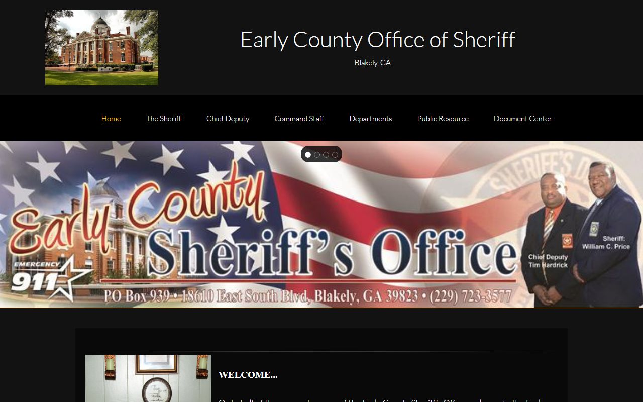 Early County released inmates Sheriff Office website