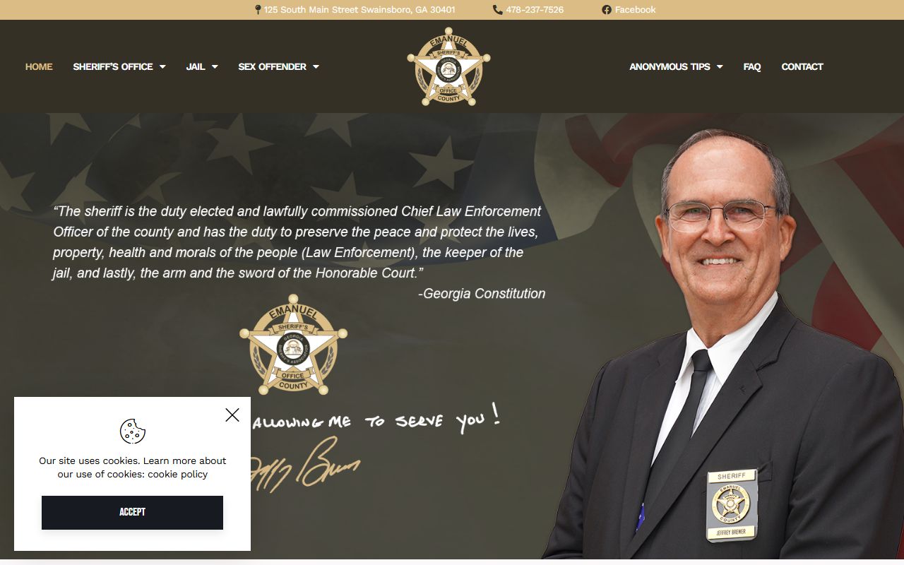 Emanuel County released inmates Sheriff Office website