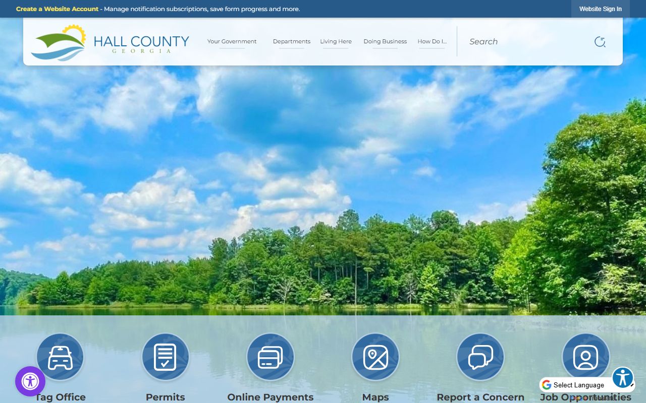 Hall County released inmates government website homepage