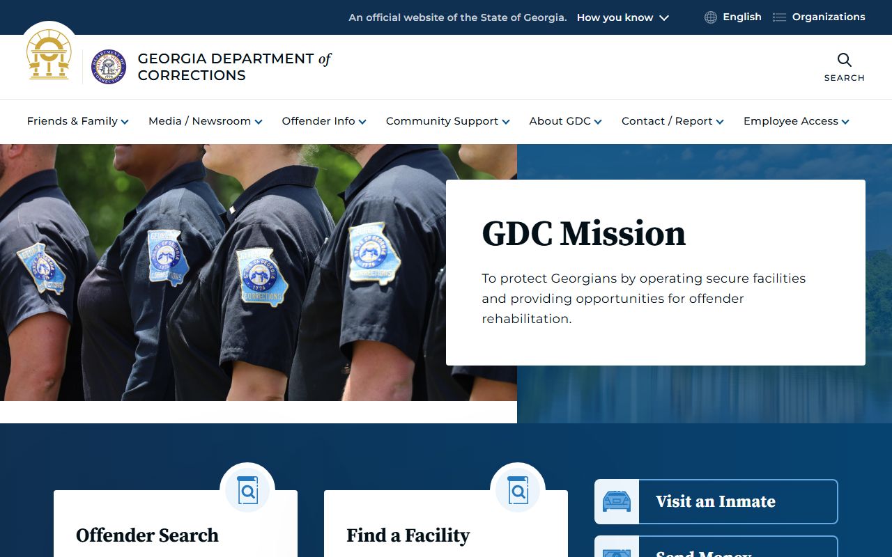 Georgia Department of Corrections portal for released inmates records